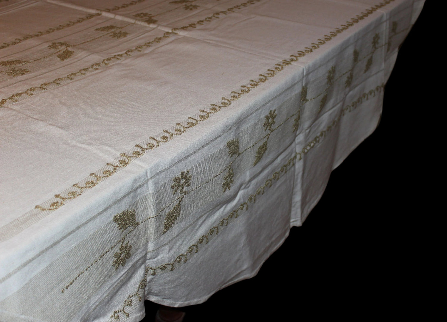 Madeira Natural Linen Tablecloth with Matching Napkins
