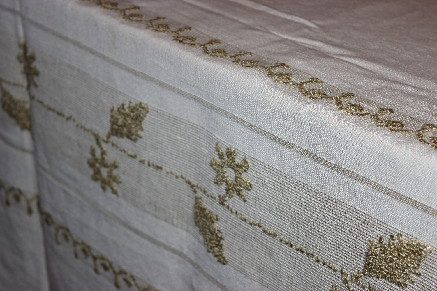 Madeira Natural Linen Tablecloth with Matching Napkins