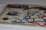 Souvenir Linen Tea Towel, Map of Barbados