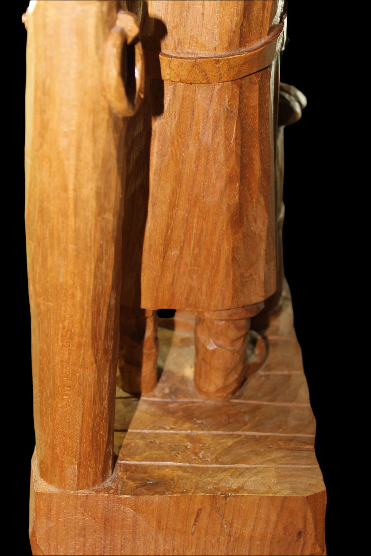 Marcel Guay, Wood Sculpture, Fish Monger