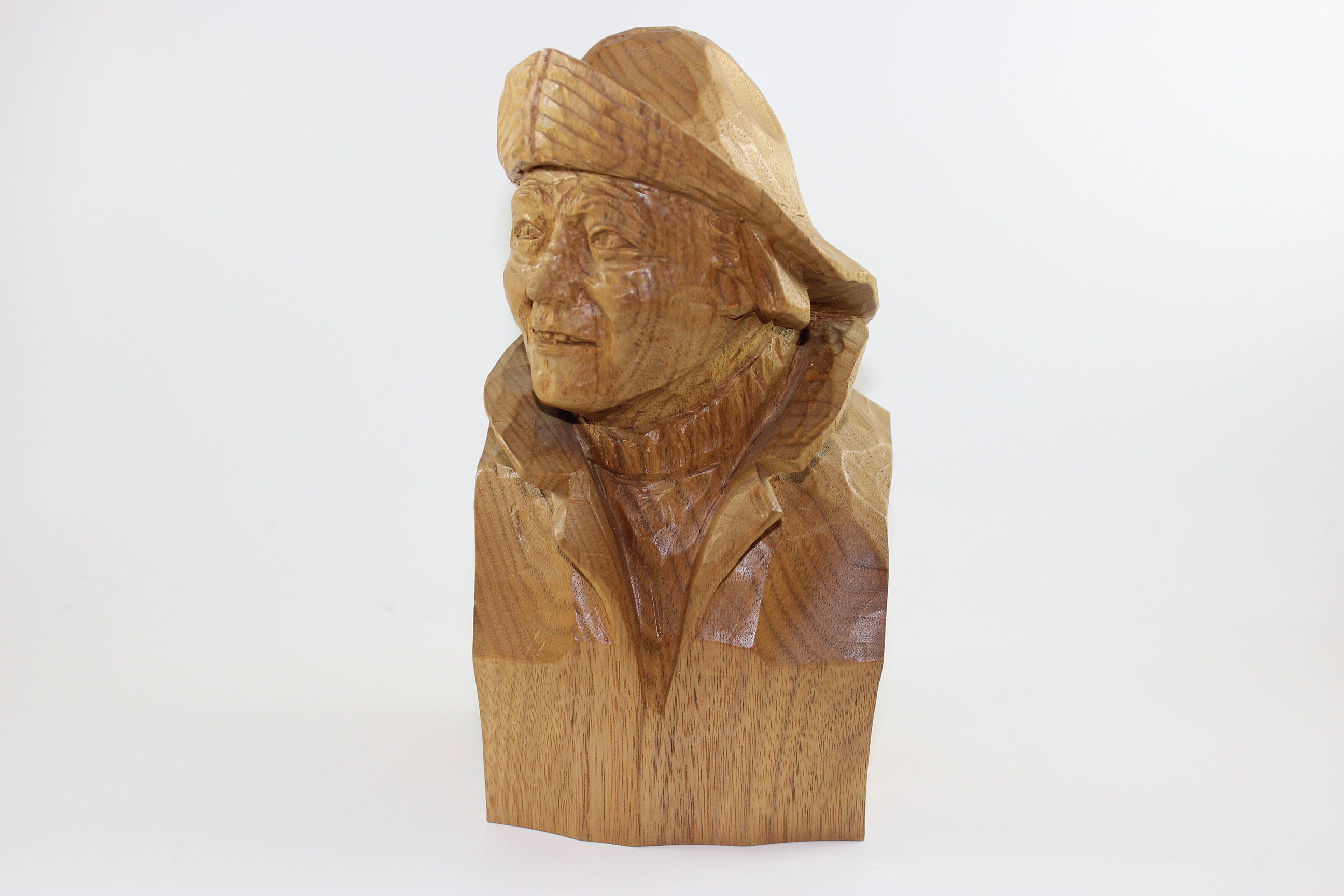 Marcel Guay, Wood Sculpture, Mariner with Sou&