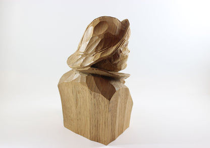 Marcel Guay, Wood Sculpture, Mariner with Sou&