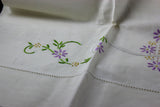 Vintage Floral Hand Embroidered Pillowcases