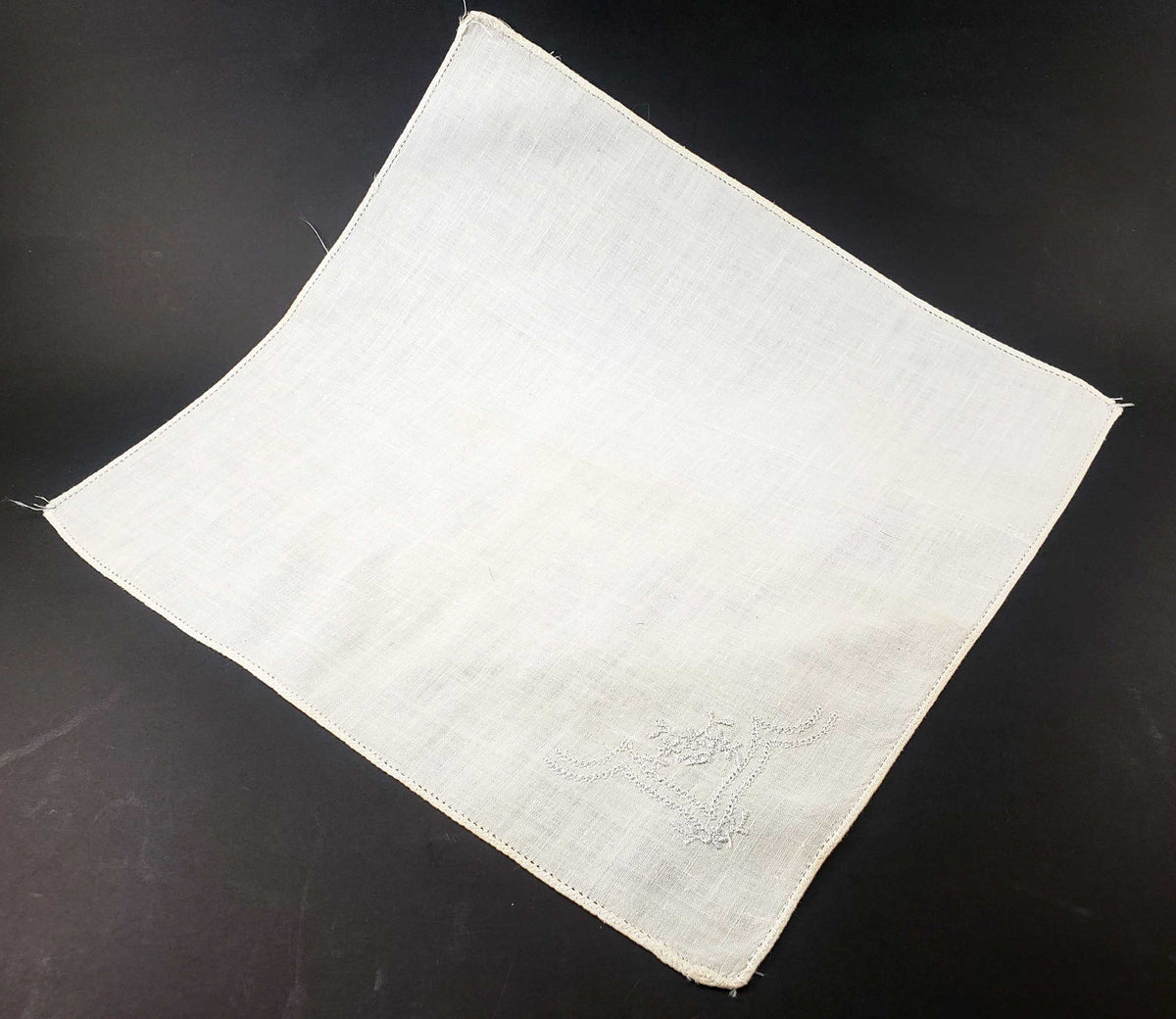 Medium Linen Embroidered Handkerchief