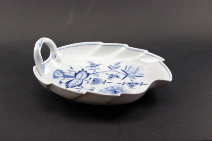 Meissen Blue Onion Leaf Dish