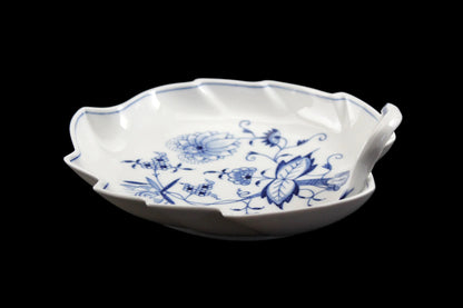 Meissen Blue Onion Leaf Dish