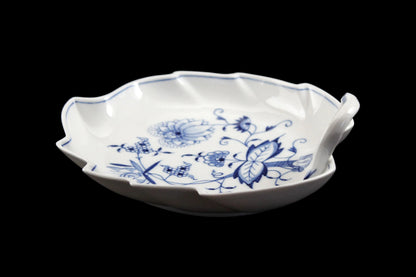 Meissen Blue Onion Leaf Dish
