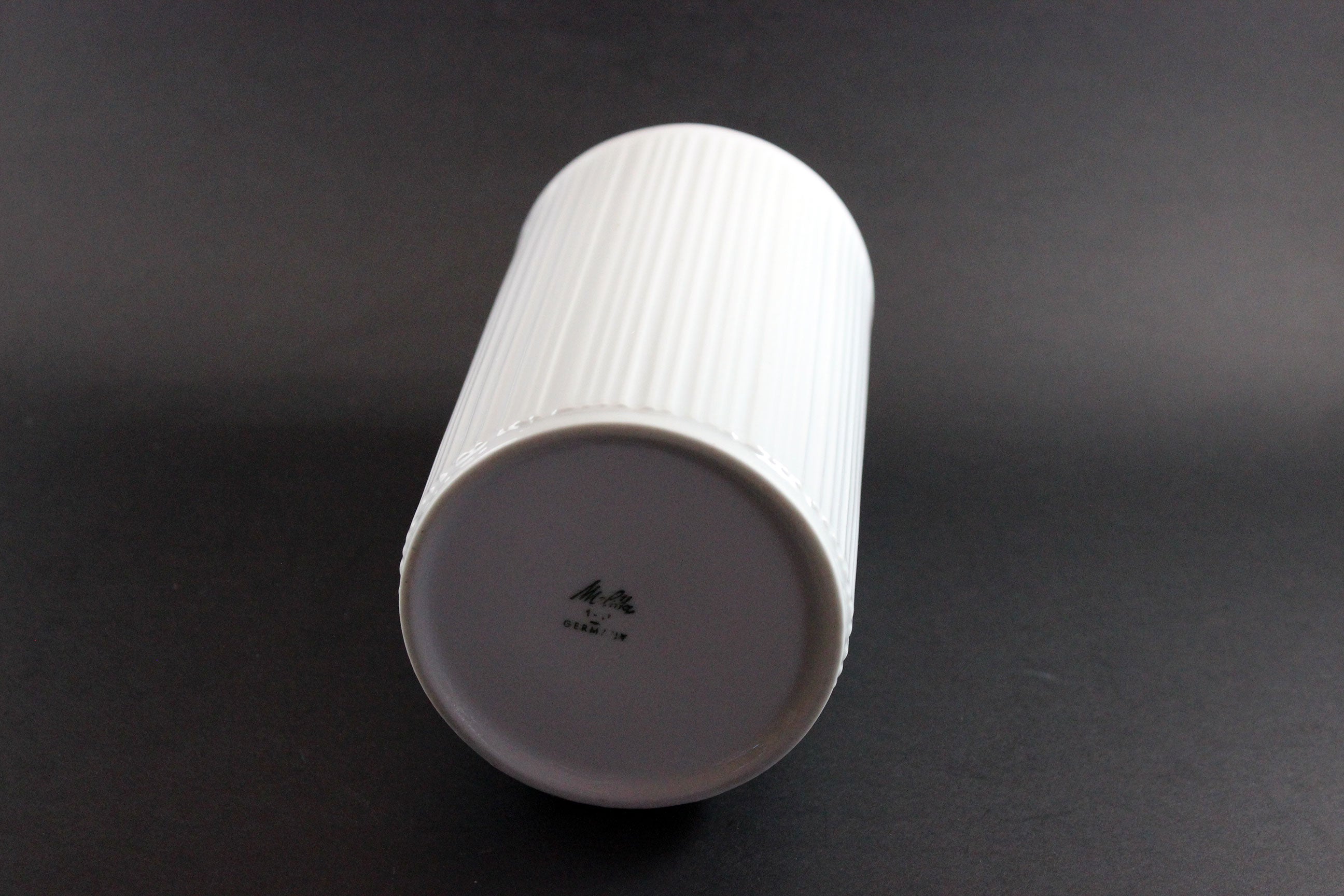 Melitta Germany, White Porcelain Vase