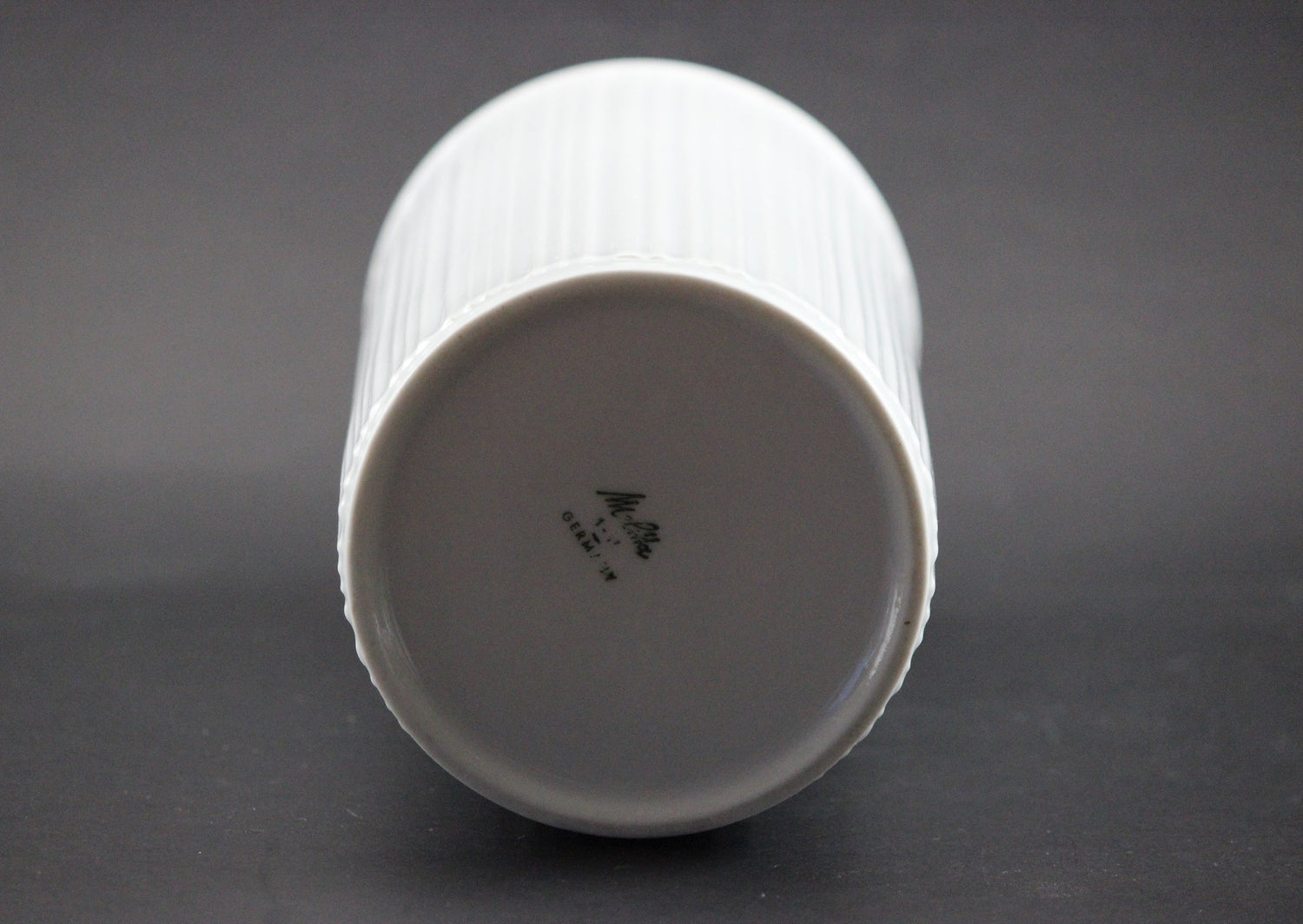 Melitta Germany, White Porcelain Vase