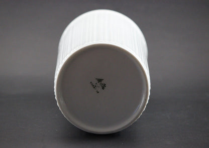 Melitta Germany, White Porcelain Vase