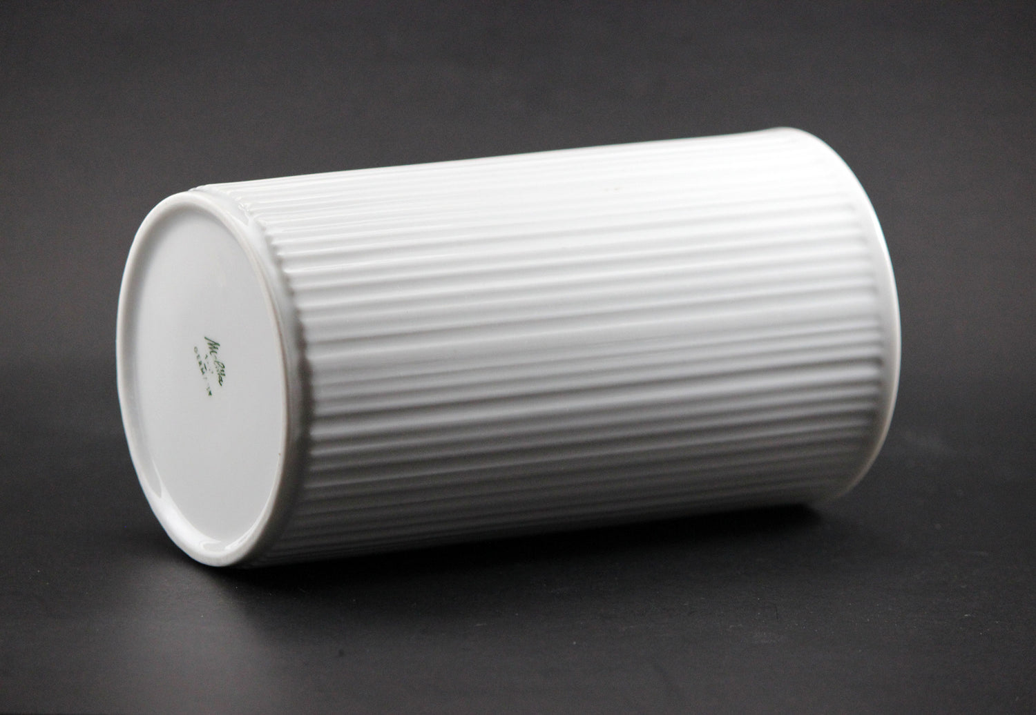 Melitta Germany, White Porcelain Vase