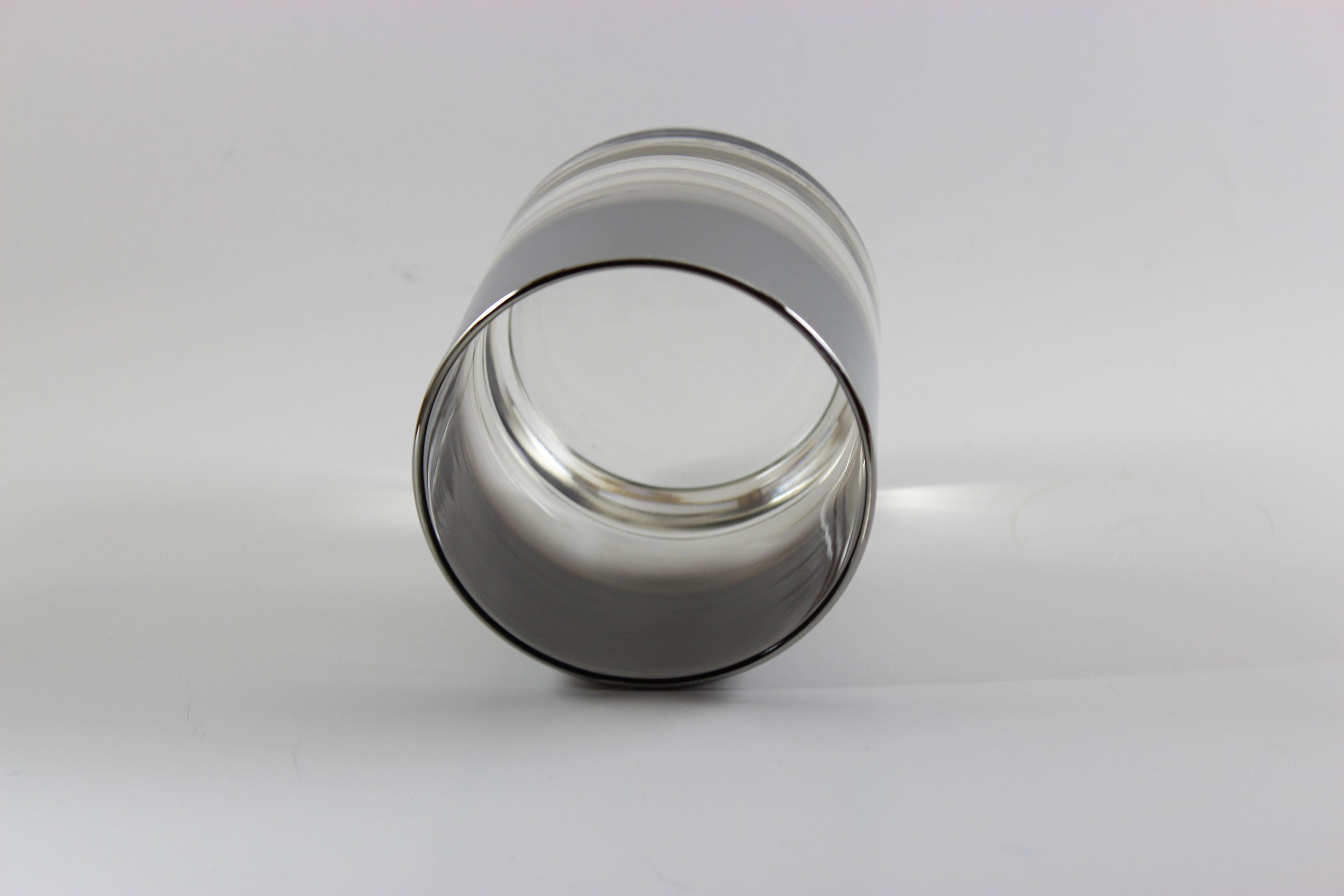 Mercury Fade Silver Ombre Low Ball Glasses
