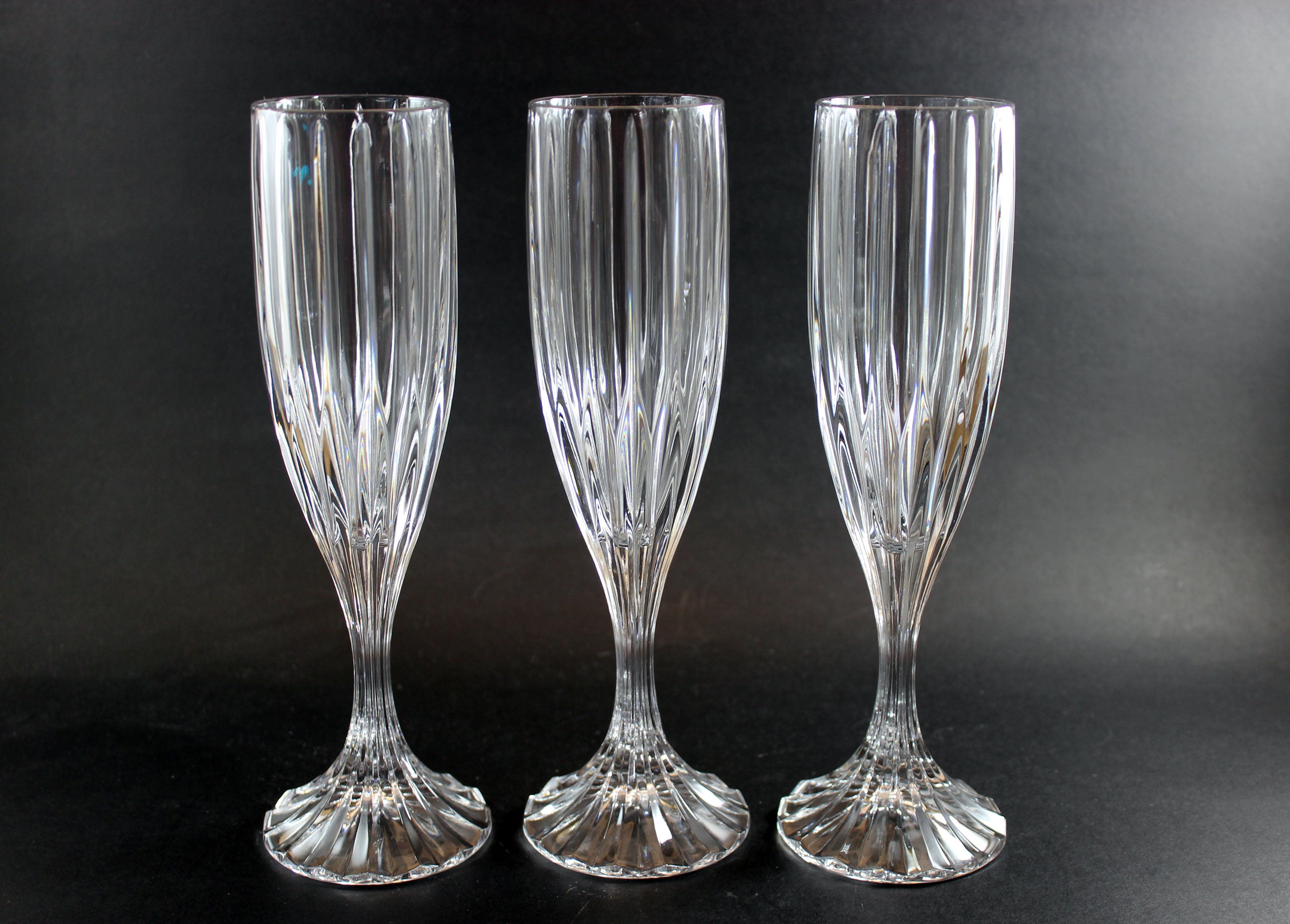 Mikasa Crystal, Park Lane Pattern, Champagne Flutes