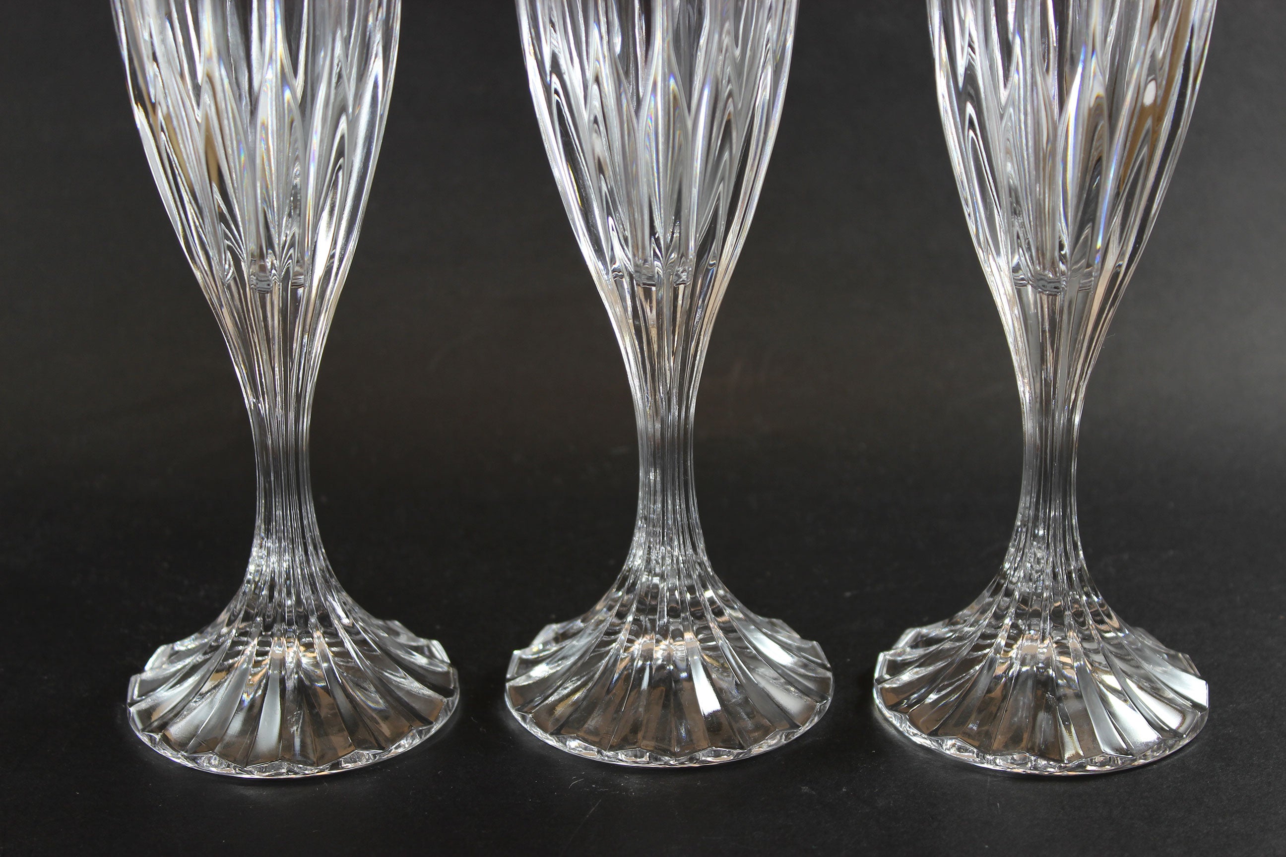 Mikasa Crystal, Park Lane Pattern, Champagne Flutes