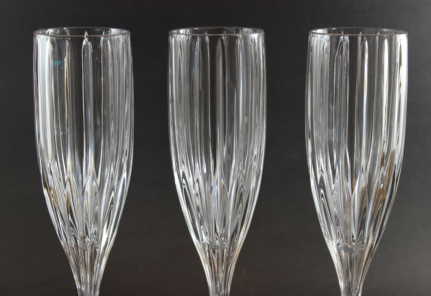 Mikasa Crystal, Park Lane Pattern, Champagne Flutes