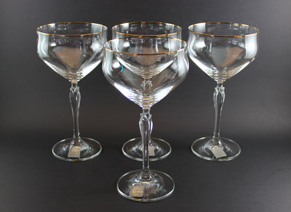 Mikasa, Romanaire Gold, Champagne Coupes