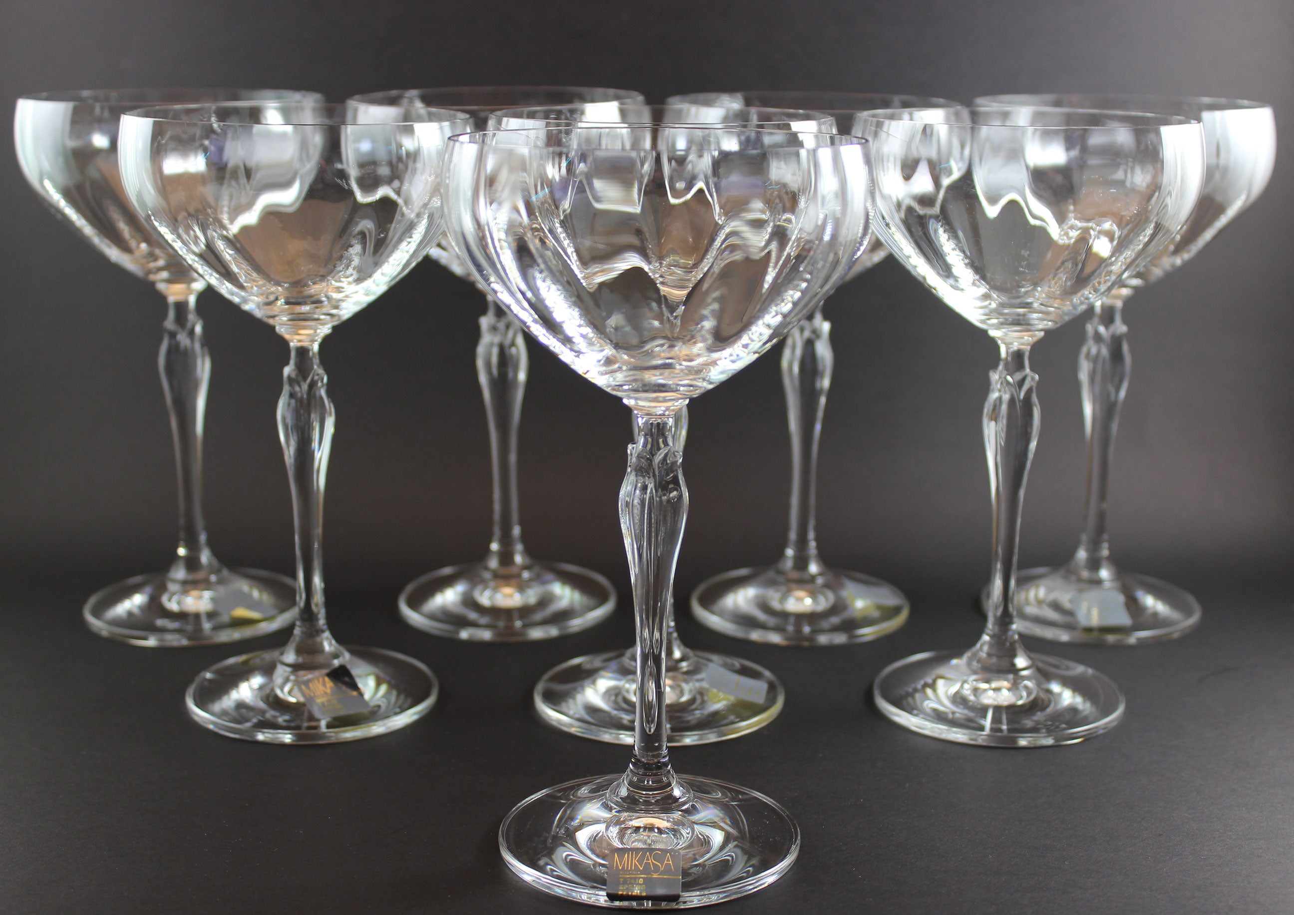 Mikasa, Spring Petals Pattern, Champagne Coupes