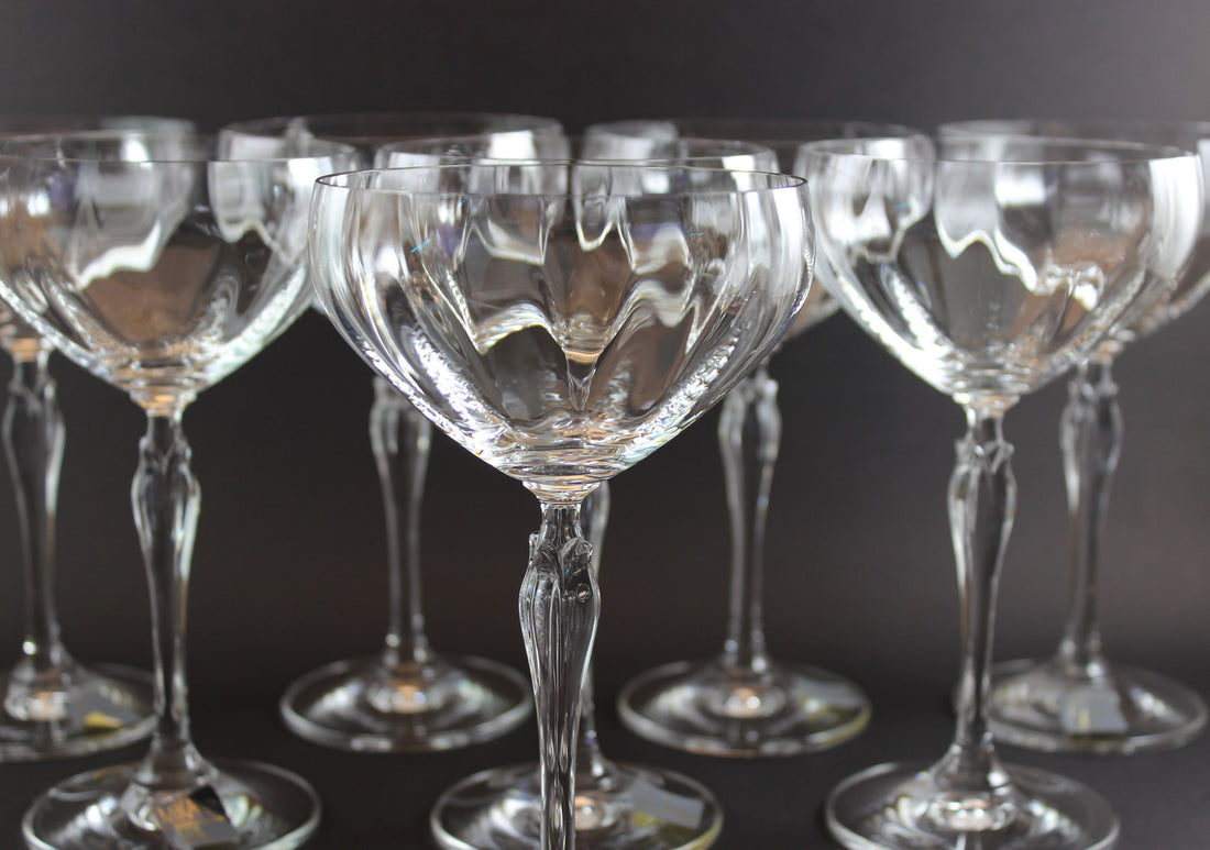 Mikasa, Spring Petals Pattern, Champagne Coupes