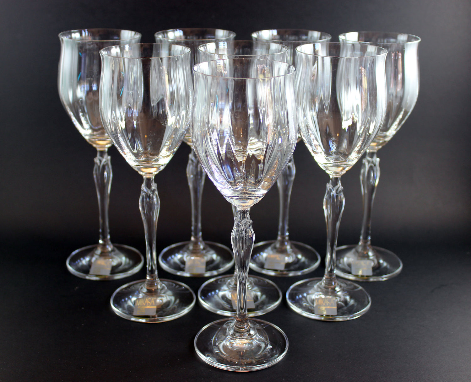 Mikasa, Spring Petals Pattern, White Wine Glasses