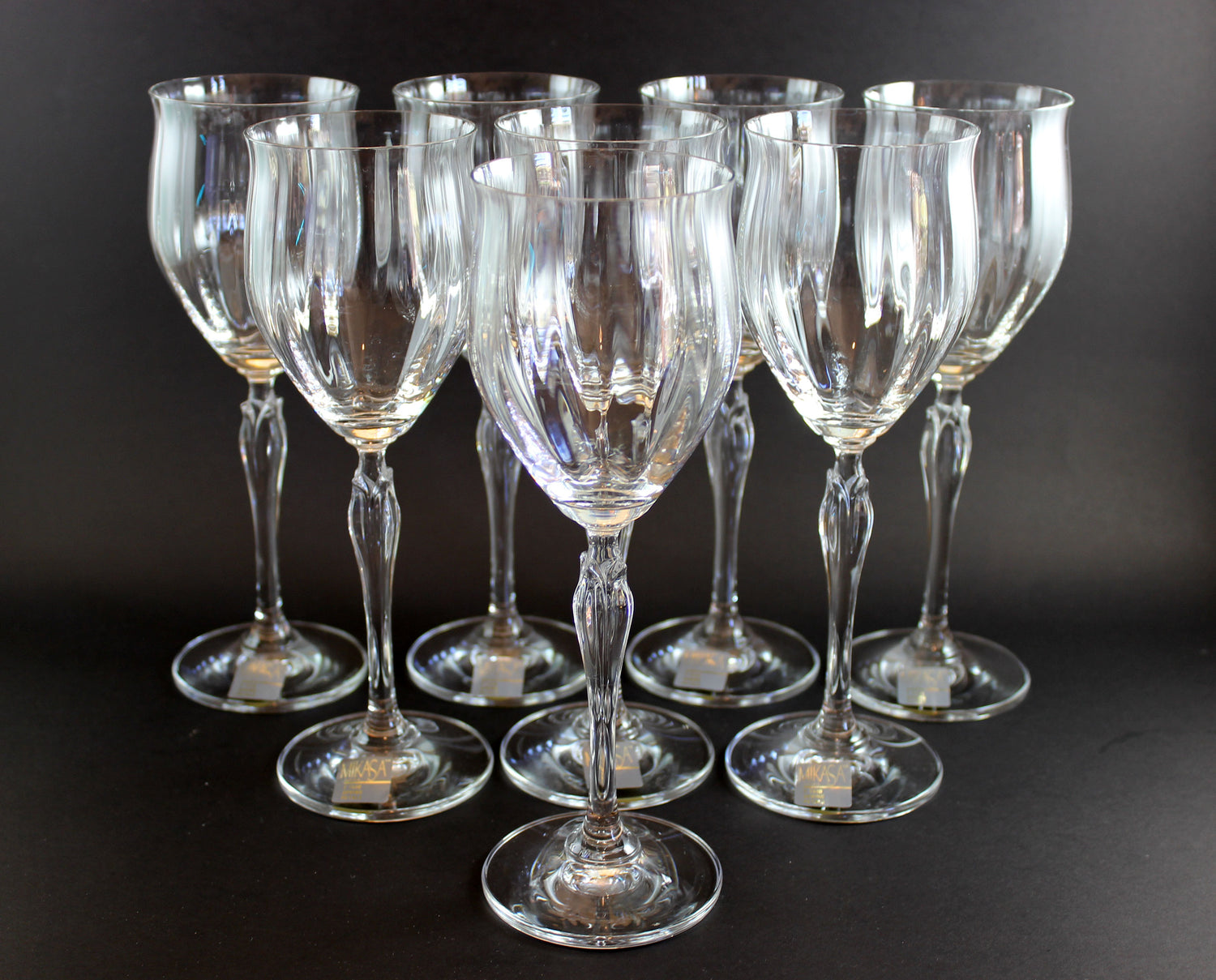 Mikasa, Spring Petals Pattern, White Wine Glasses