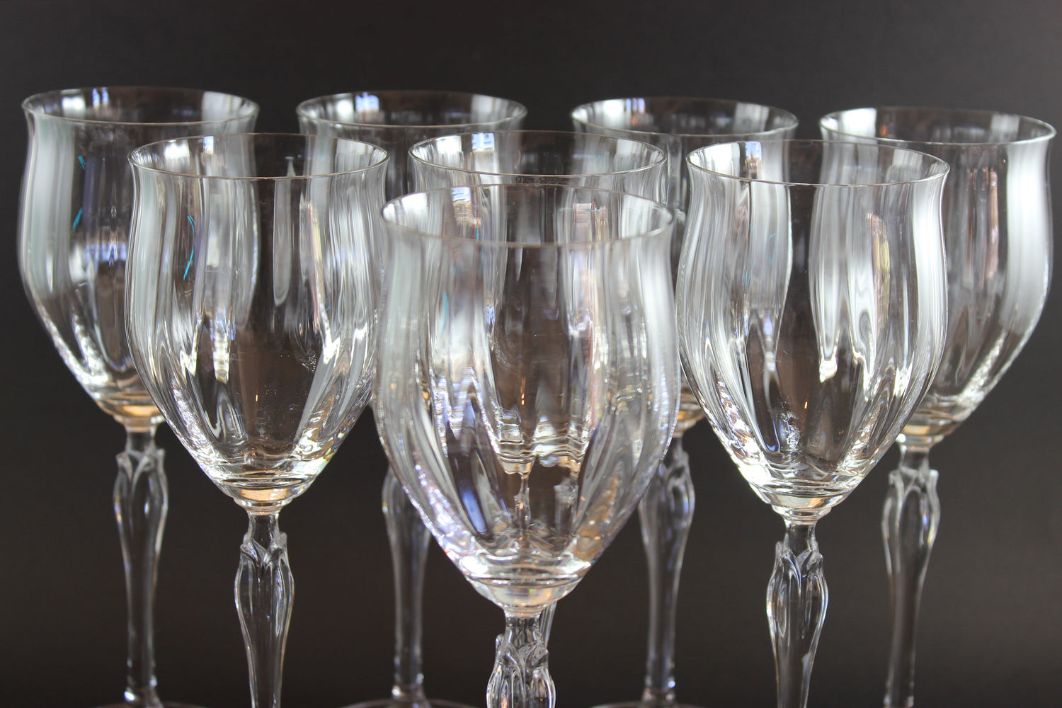 Mikasa, Spring Petals Pattern, White Wine Glasses