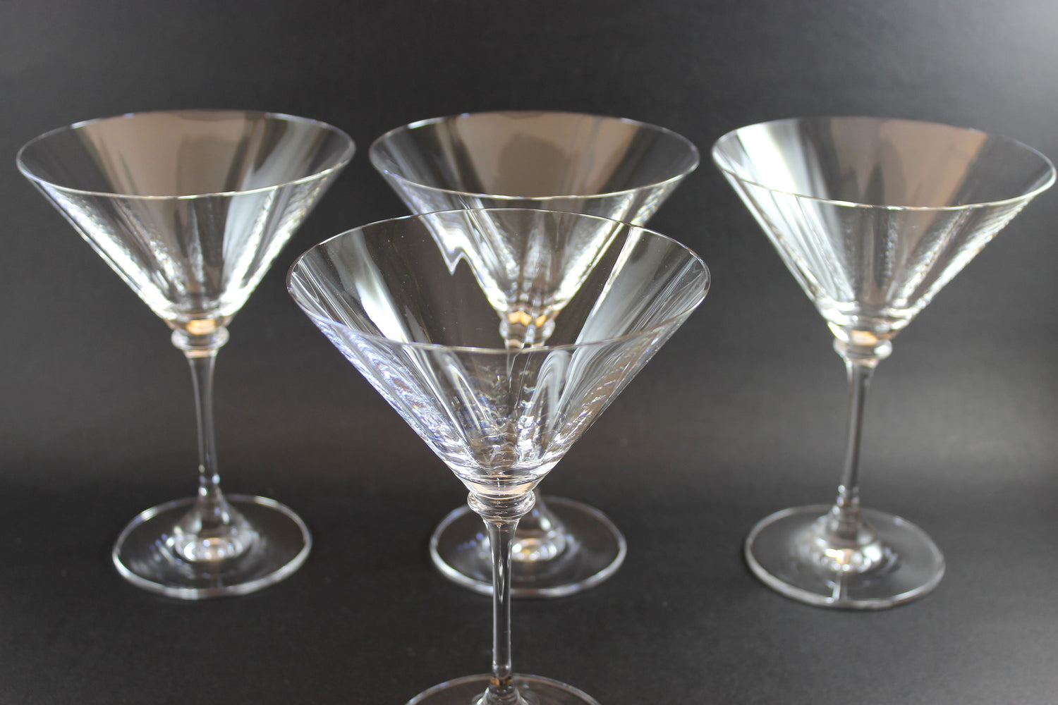 Mikasa Crystal, Stephanie Pattern, Martini Glasses