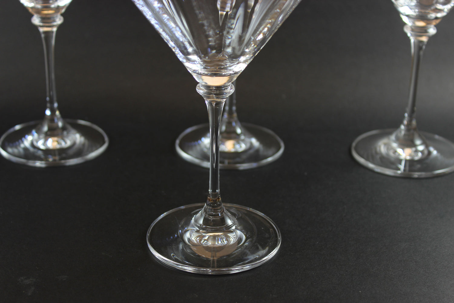 Mikasa Crystal, Stephanie Pattern, Martini Glasses