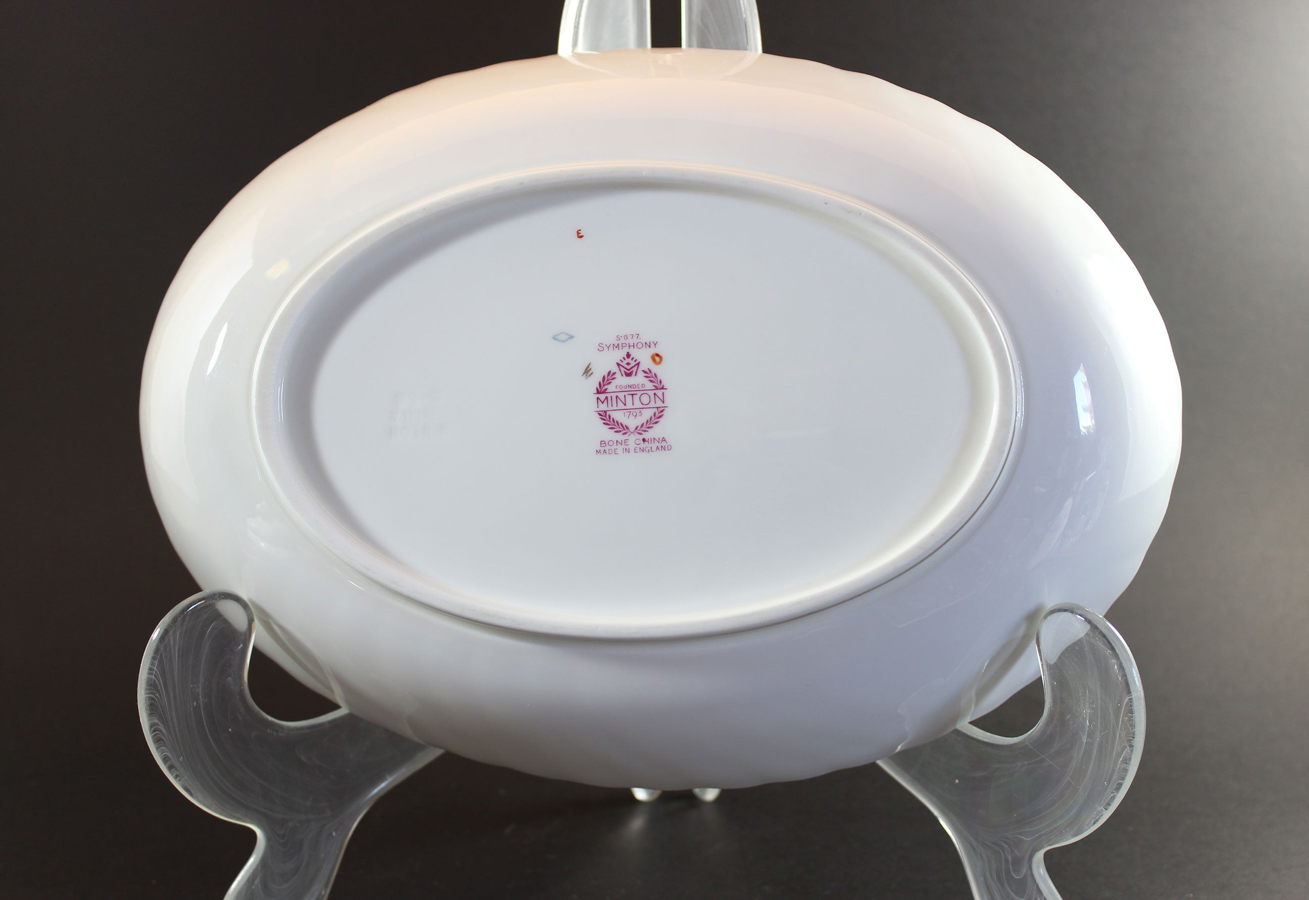 Minton China, Symphony Pink, Oval Serving Bowl