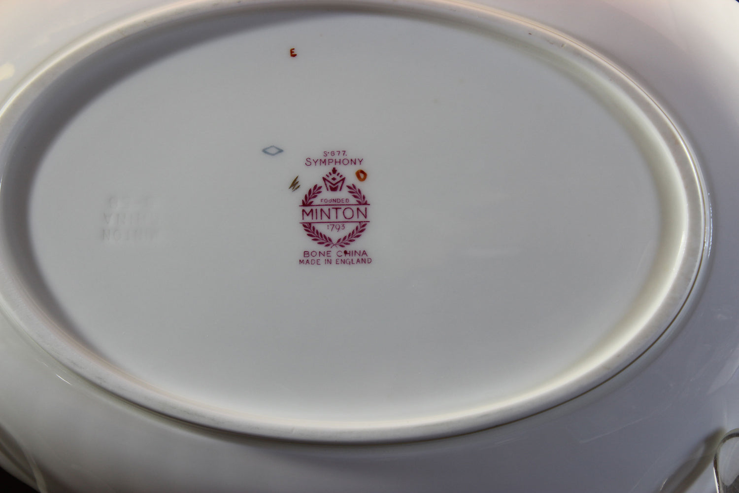 Minton China, Symphony Pink, Oval Serving Bowl