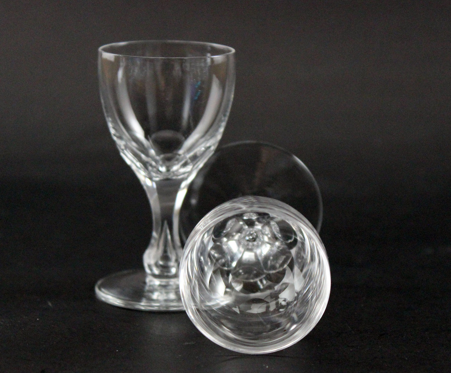 Orrefors Crystal Coronation Liqueur Glasses