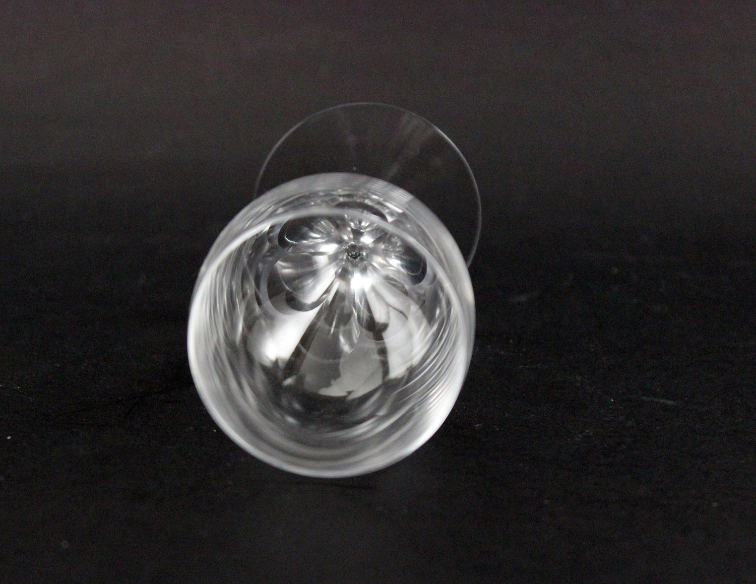 Orrefors Crystal Coronation Sherry Glasses