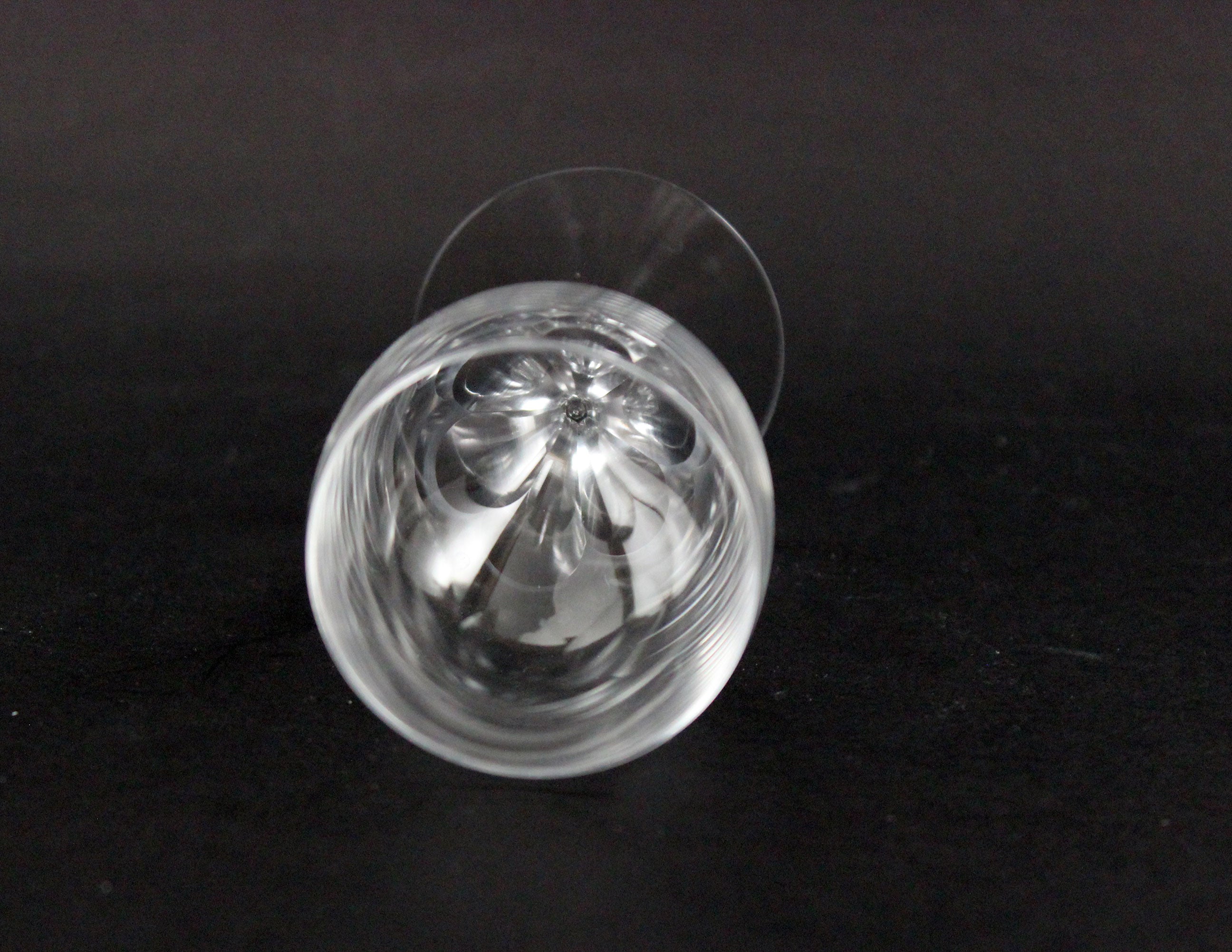 Orrefors Crystal Coronation Sherry Glasses