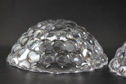 Orrefors Medium Crystal Bowl, Raspberry Pattern