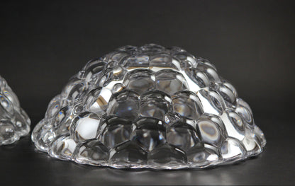 Orrefors Medium Crystal Bowl, Raspberry Pattern