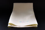 Pale Yellow, Double Damask Large Linen Dinner Napkins Old Bleach