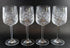 Pinwheel Crystal, Straight Stem, Tall Wine Glasses