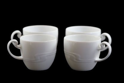 Rosenthal White Porcelain Espresso, Cream and Sugar set