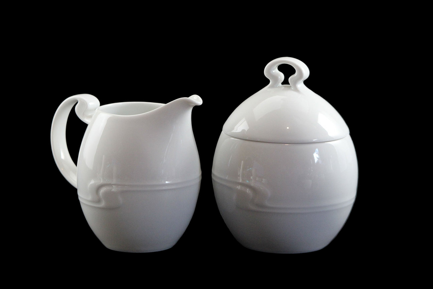 Rosenthal White Porcelain Espresso, Cream and Sugar set