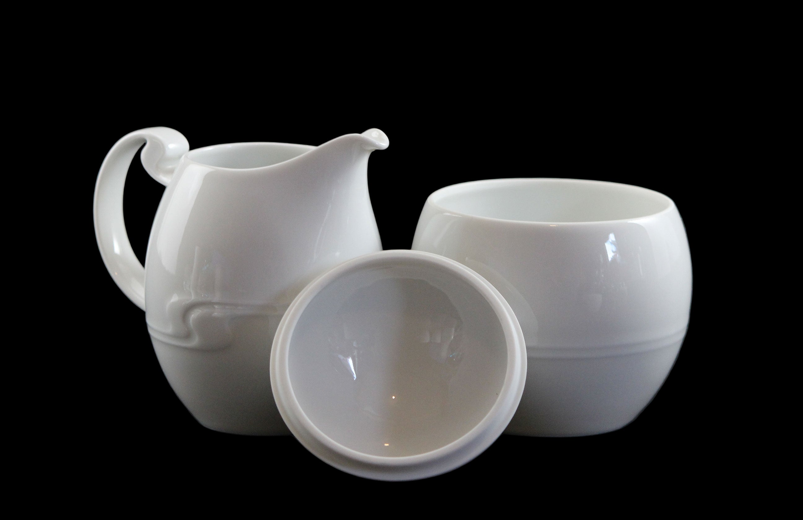 Rosenthal White Porcelain Espresso, Cream and Sugar set
