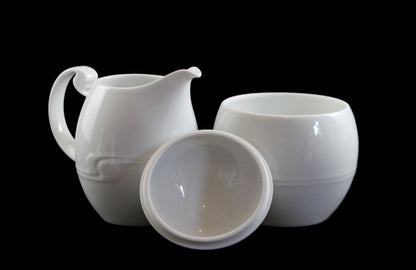 Rosenthal White Porcelain Espresso, Cream and Sugar set