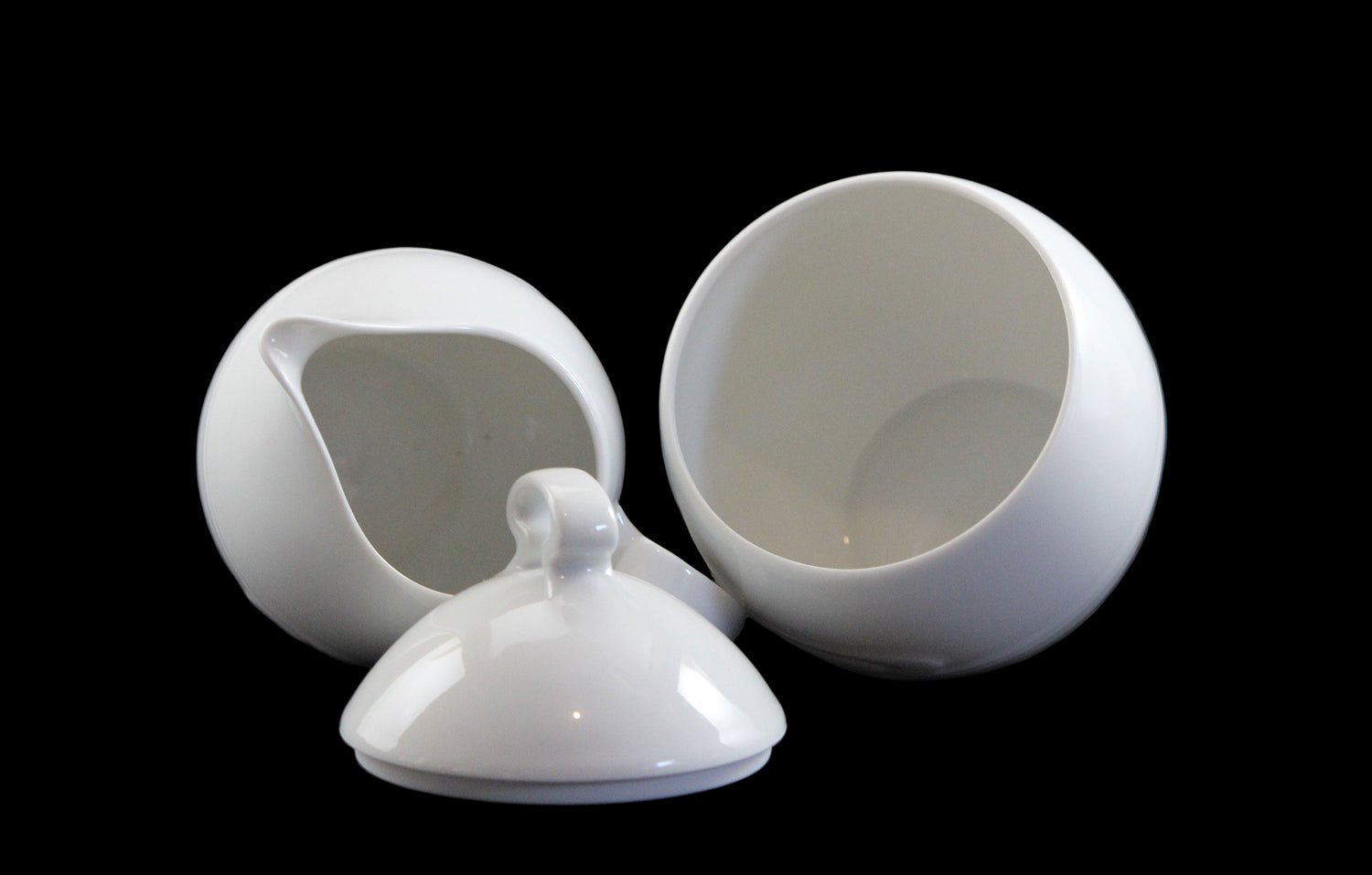 Rosenthal White Porcelain Espresso, Cream and Sugar set