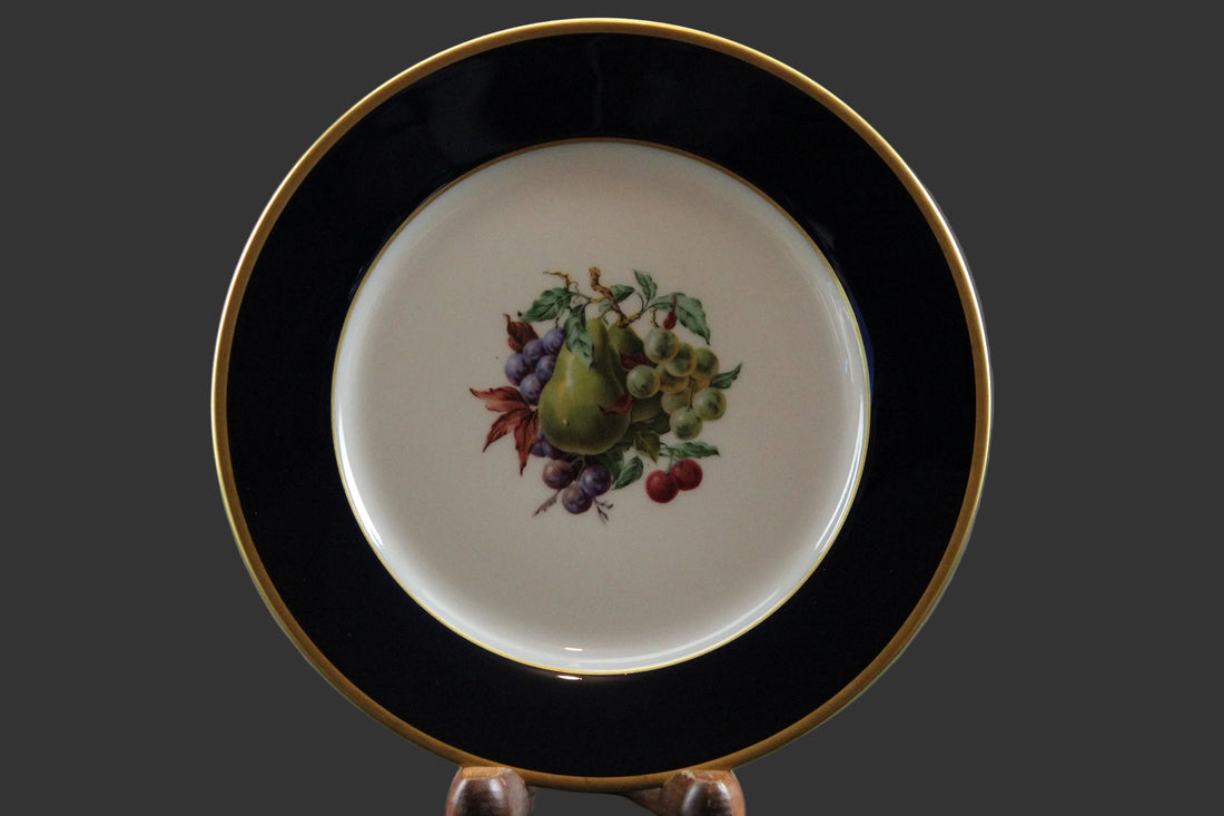 Rosenthal, Cobalt Blue Rimmed Dessert Plates