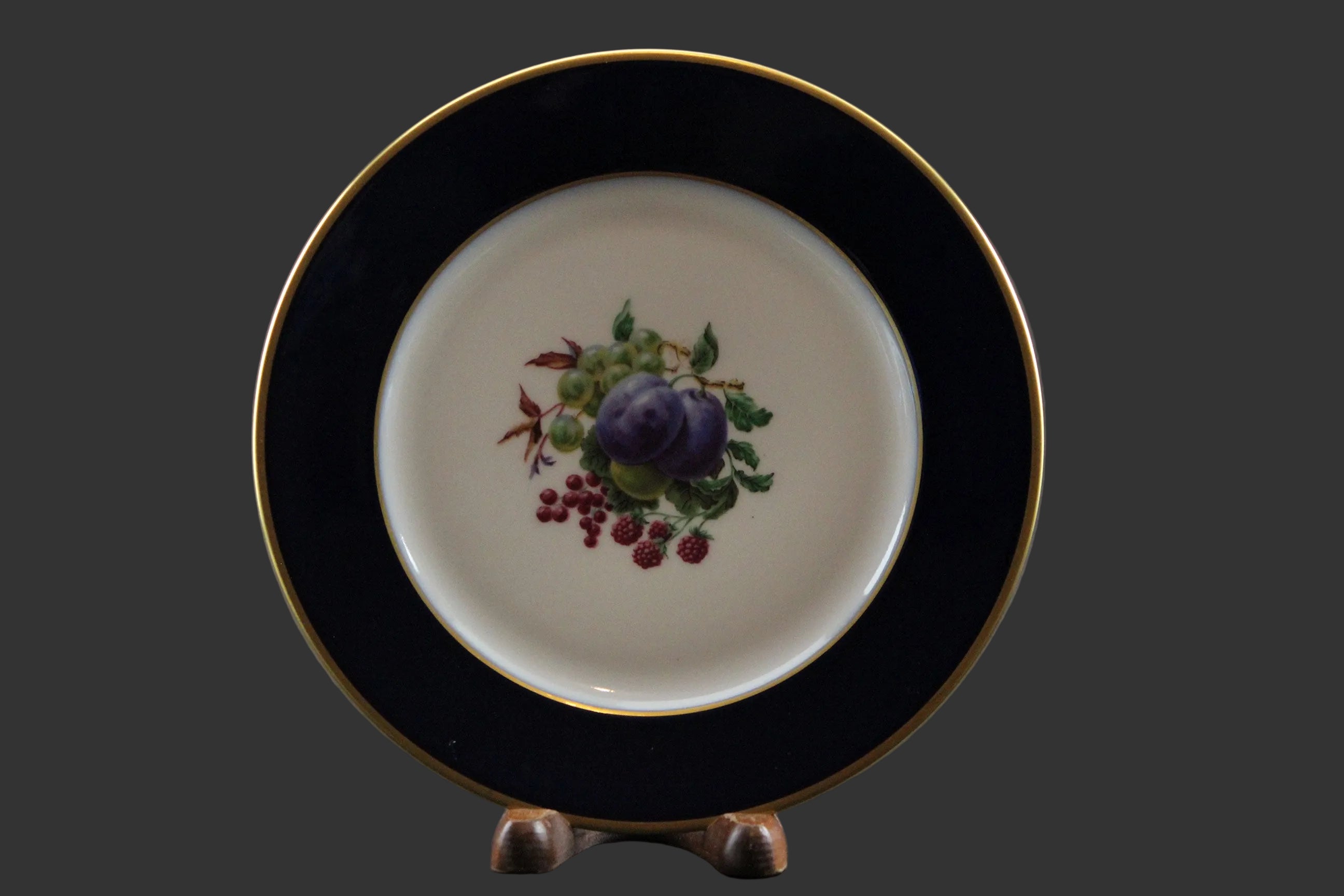 Rosenthal, Cobalt Blue Rimmed Dessert Plates