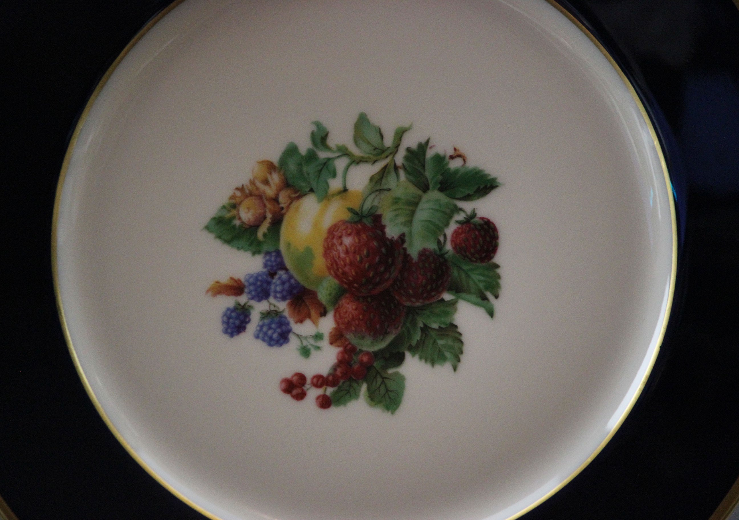 Rosenthal, Cobalt Blue Rimmed Dessert Plates