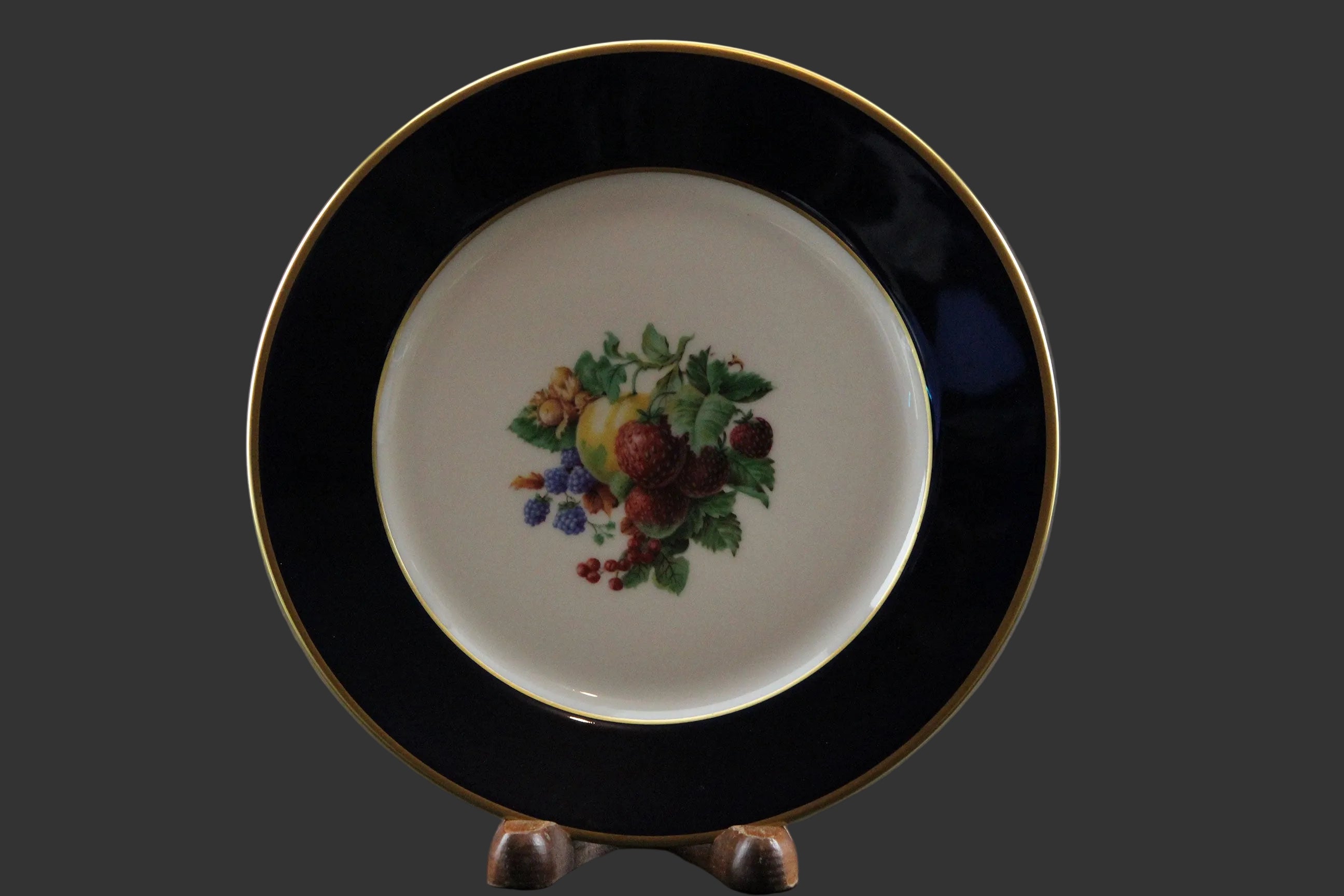 Rosenthal, Cobalt Blue Rimmed Dessert Plates