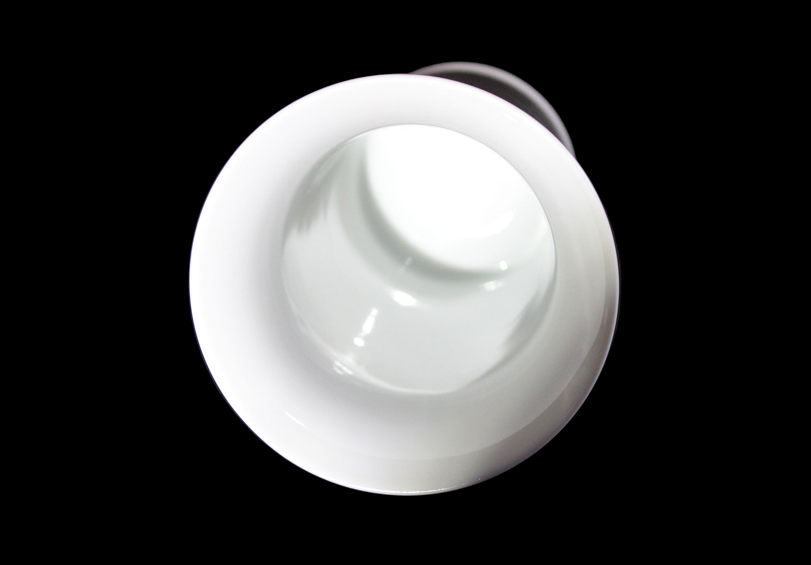 White porcelain Rosenthal vase with platinum and gold embellishments.