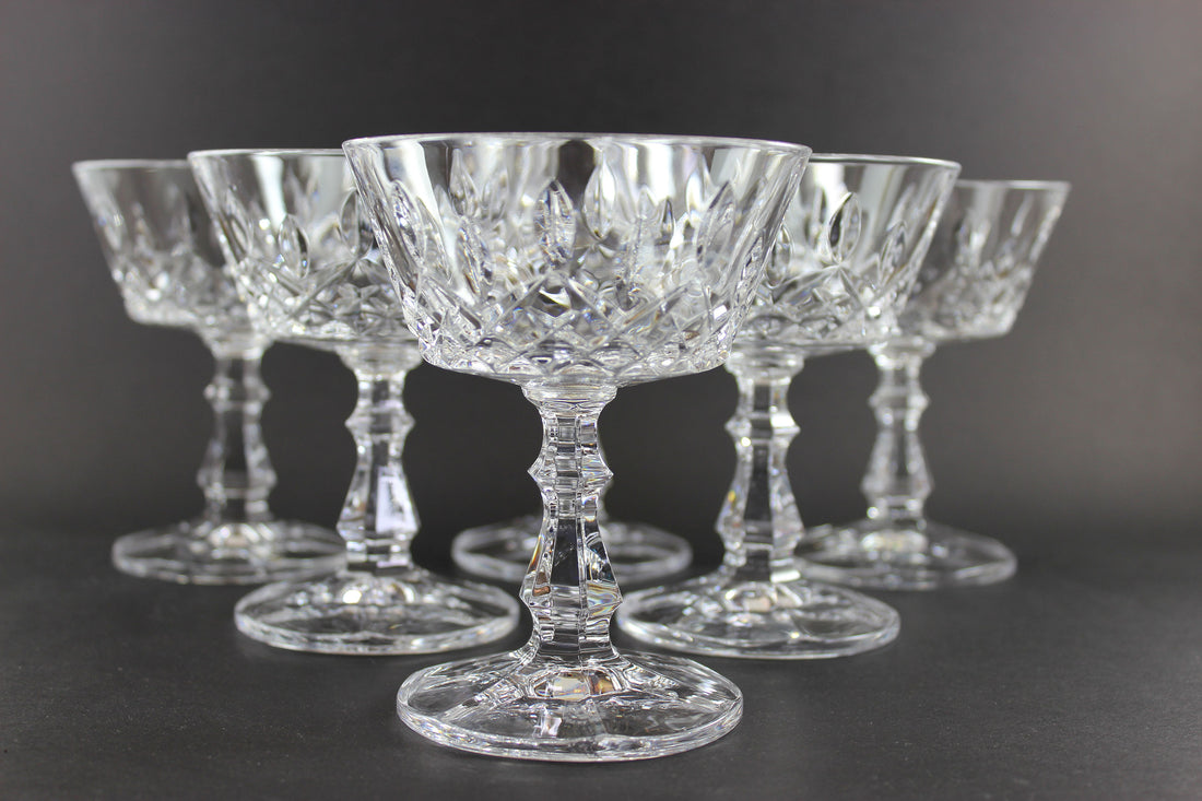 Royal Crystal Rock, Shannon Pattern, Champagne or Tall Sherbet Glass