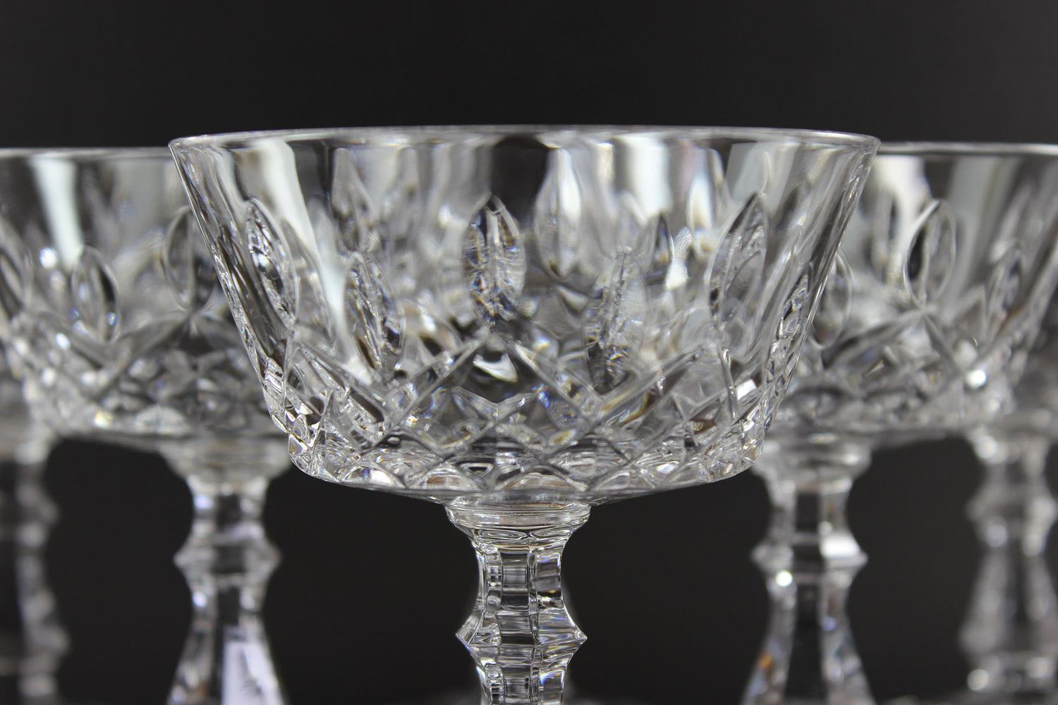 Royal Crystal Rock, Shannon Pattern, Champagne or Tall Sherbet Glass