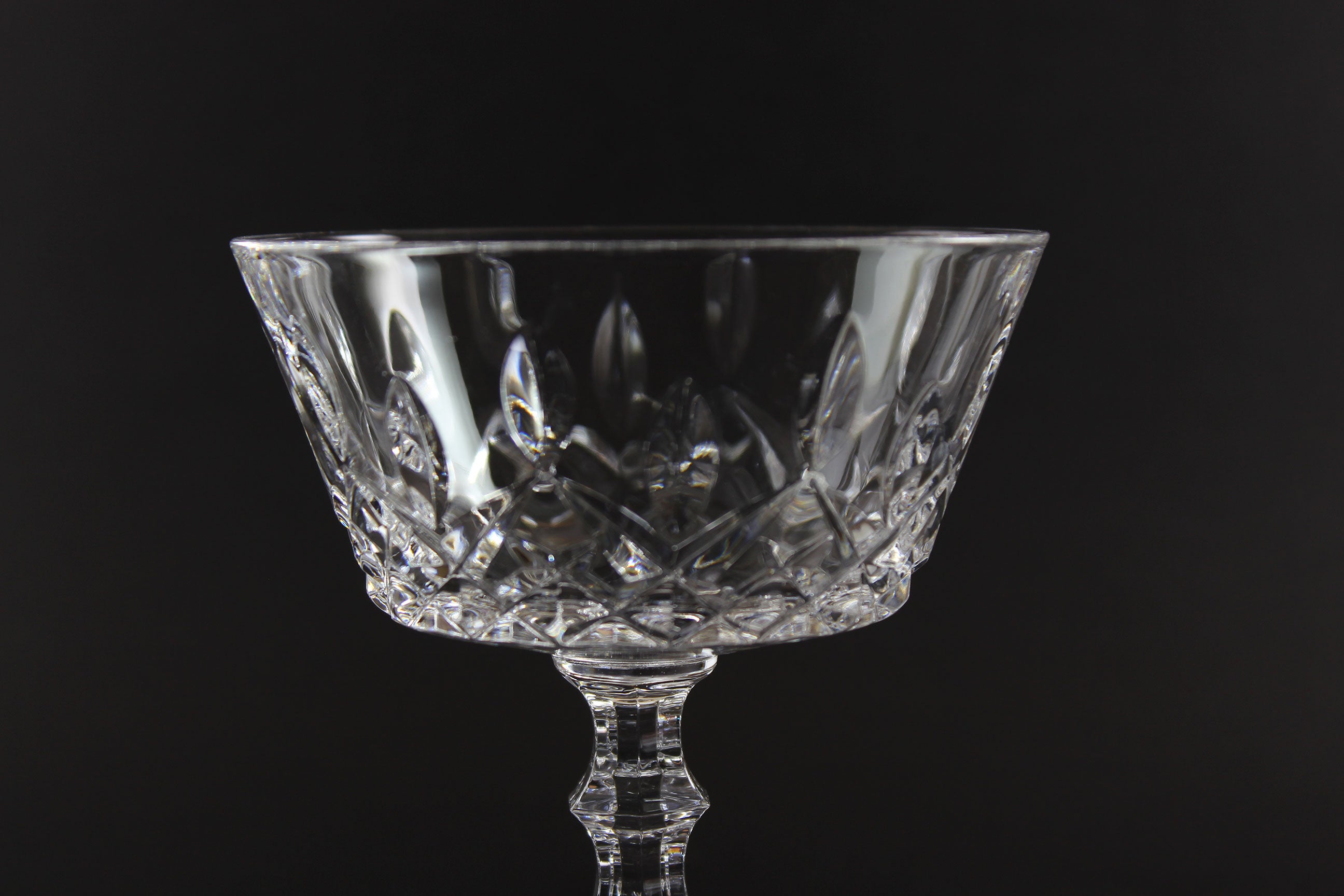 Royal Crystal Rock, Shannon Pattern, Champagne or Tall Sherbet Glass