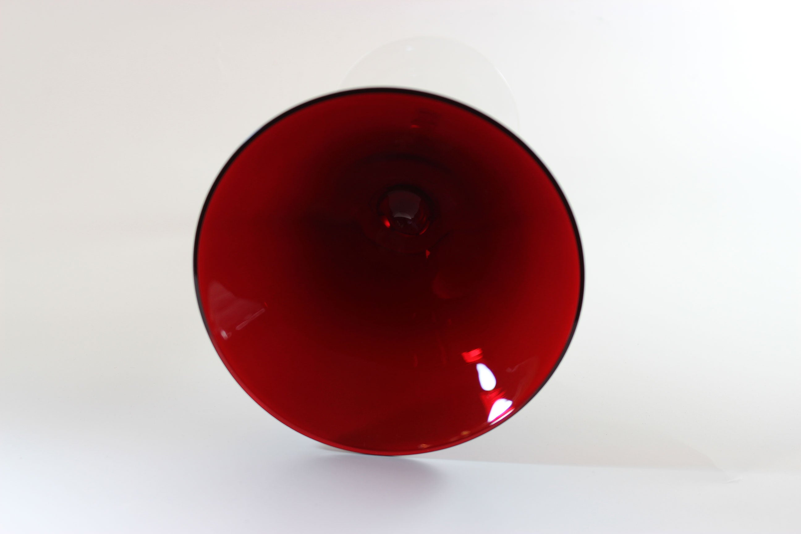 Ruby Red Martini Glasses